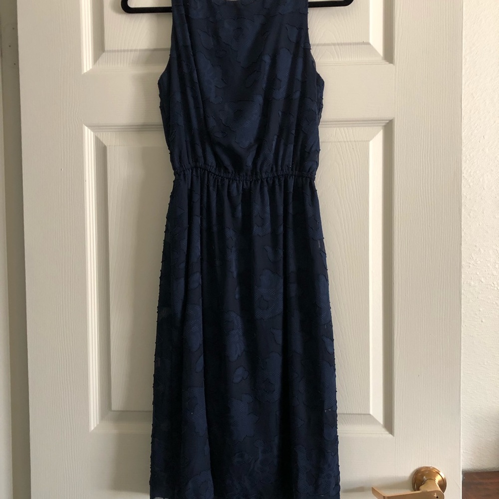 Midi navy dress